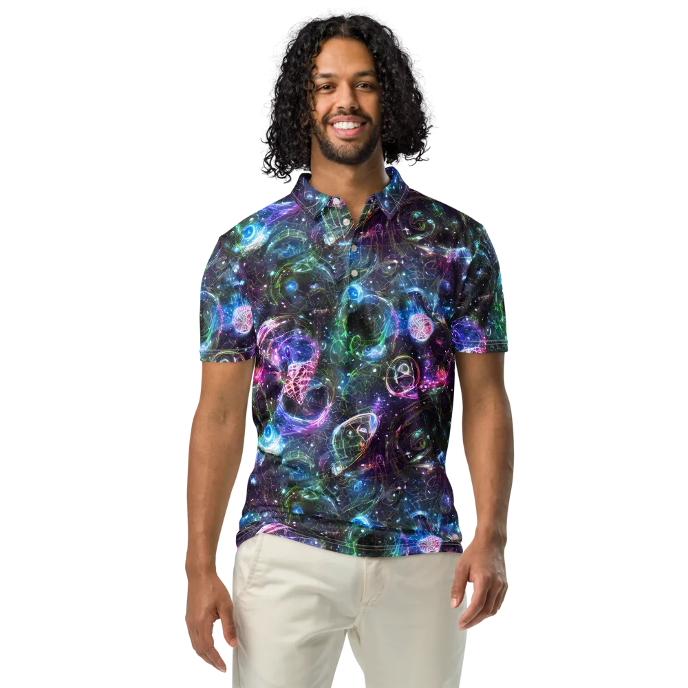 Vortex Spectrum on Men's Slim Fit Polo Shirt — Front