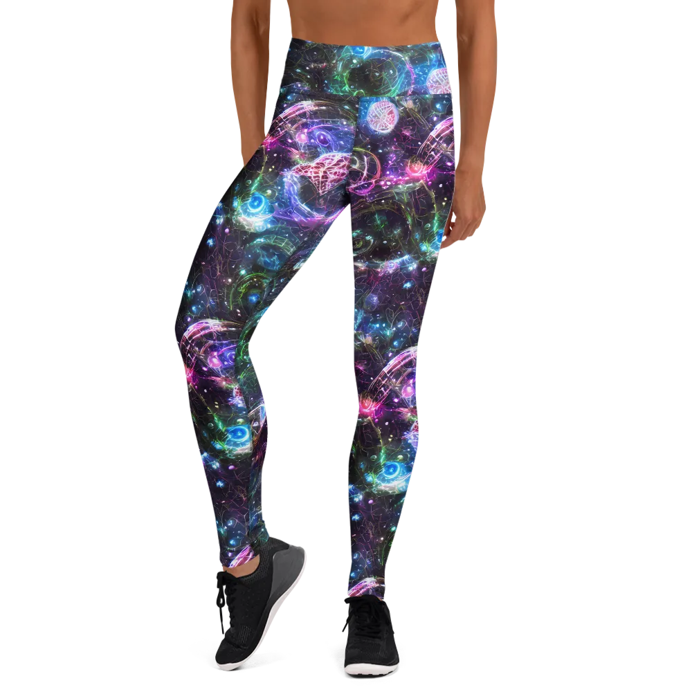 Vortex Spectrum on Yoga Leggings — Front