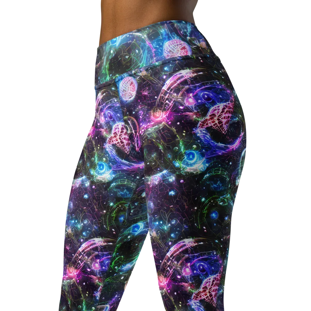 Vortex Spectrum on Yoga Leggings — Left Front