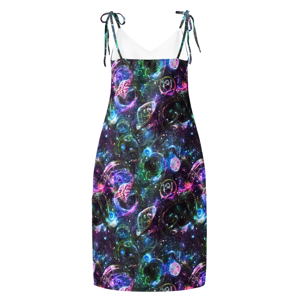 Vortex Spectrum on Slip Dress — Back