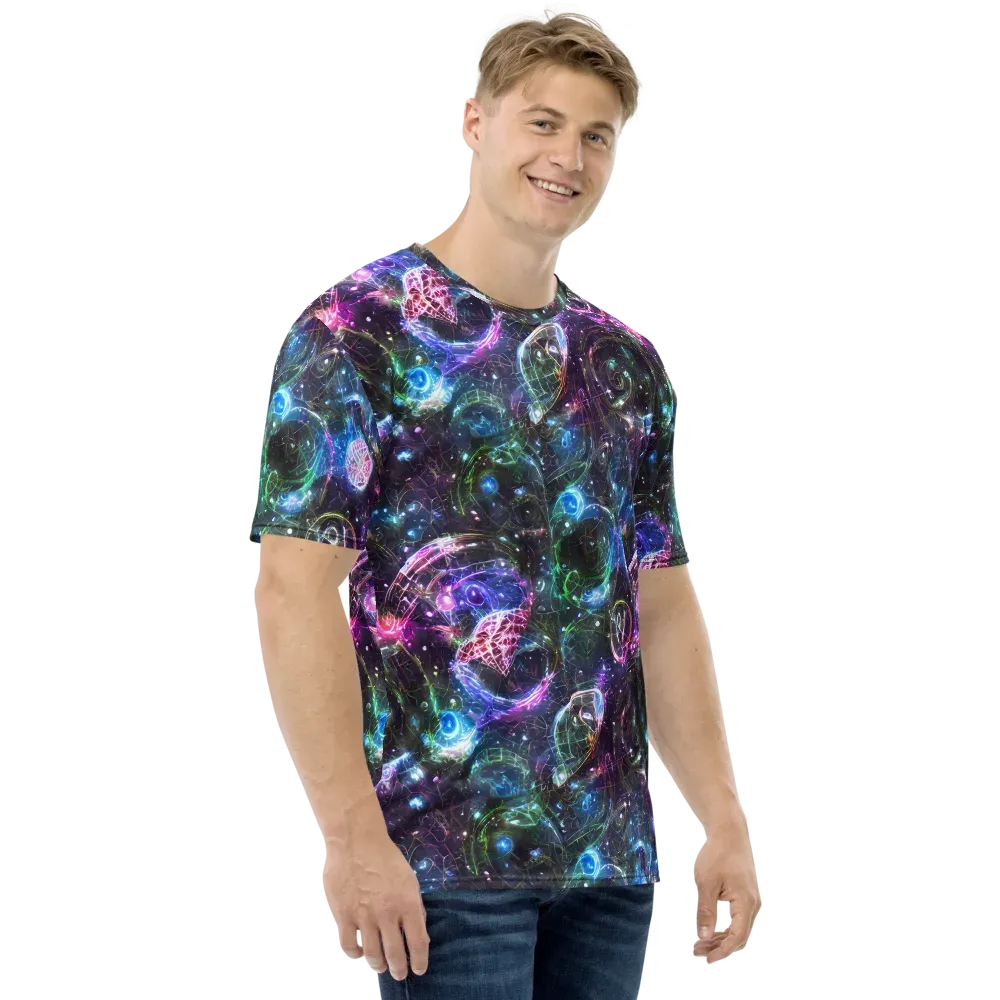 Vortex Spectrum on Men's Crew Neck T-Shirt — Right
