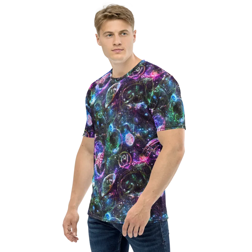 Vortex Spectrum on Men's Crew Neck T-Shirt — Left