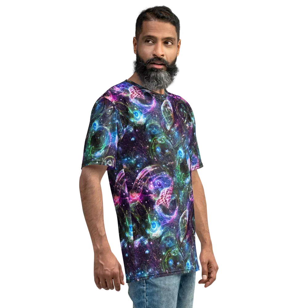 Vortex Spectrum on Men's Crew Neck T-Shirt — Right