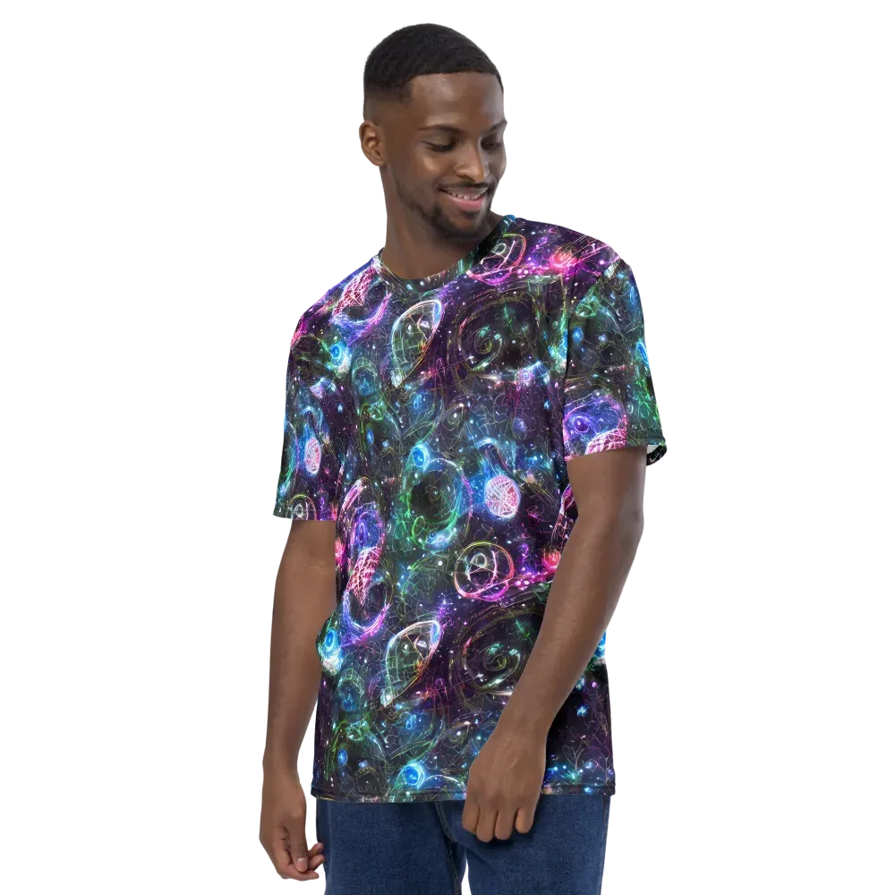 Vortex Spectrum on Men's Crew Neck T-Shirt — Left