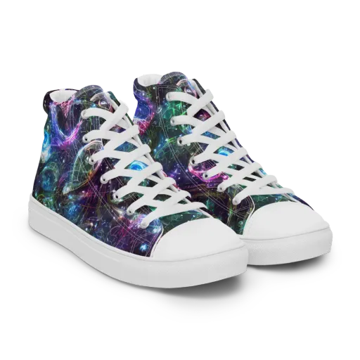 Vortex Spectrum on a Men's High Top Canvas Shoes