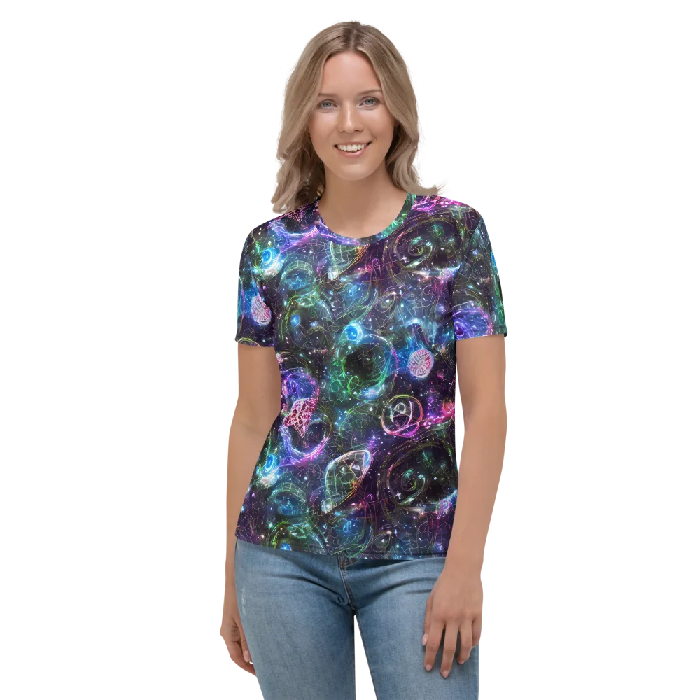Vortex Spectrum on Women's Crew Neck T-Shirt — Front