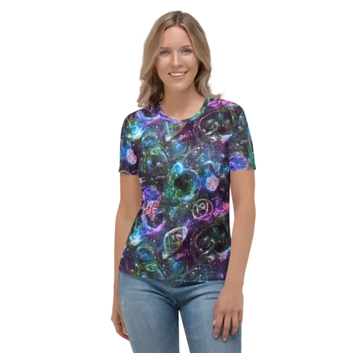 Vortex Spectrum on a Women's Crew Neck T-Shirt