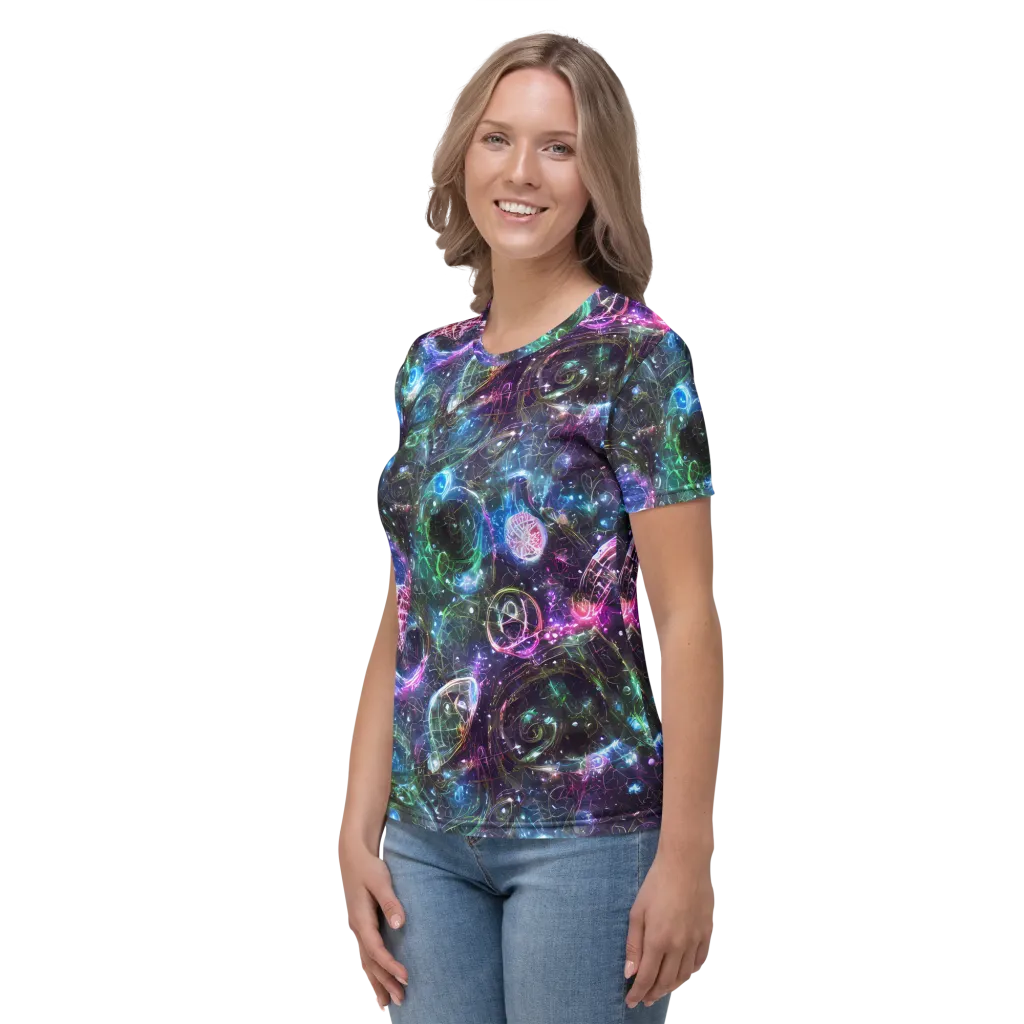 Vortex Spectrum on Women's Crew Neck T-Shirt — Left