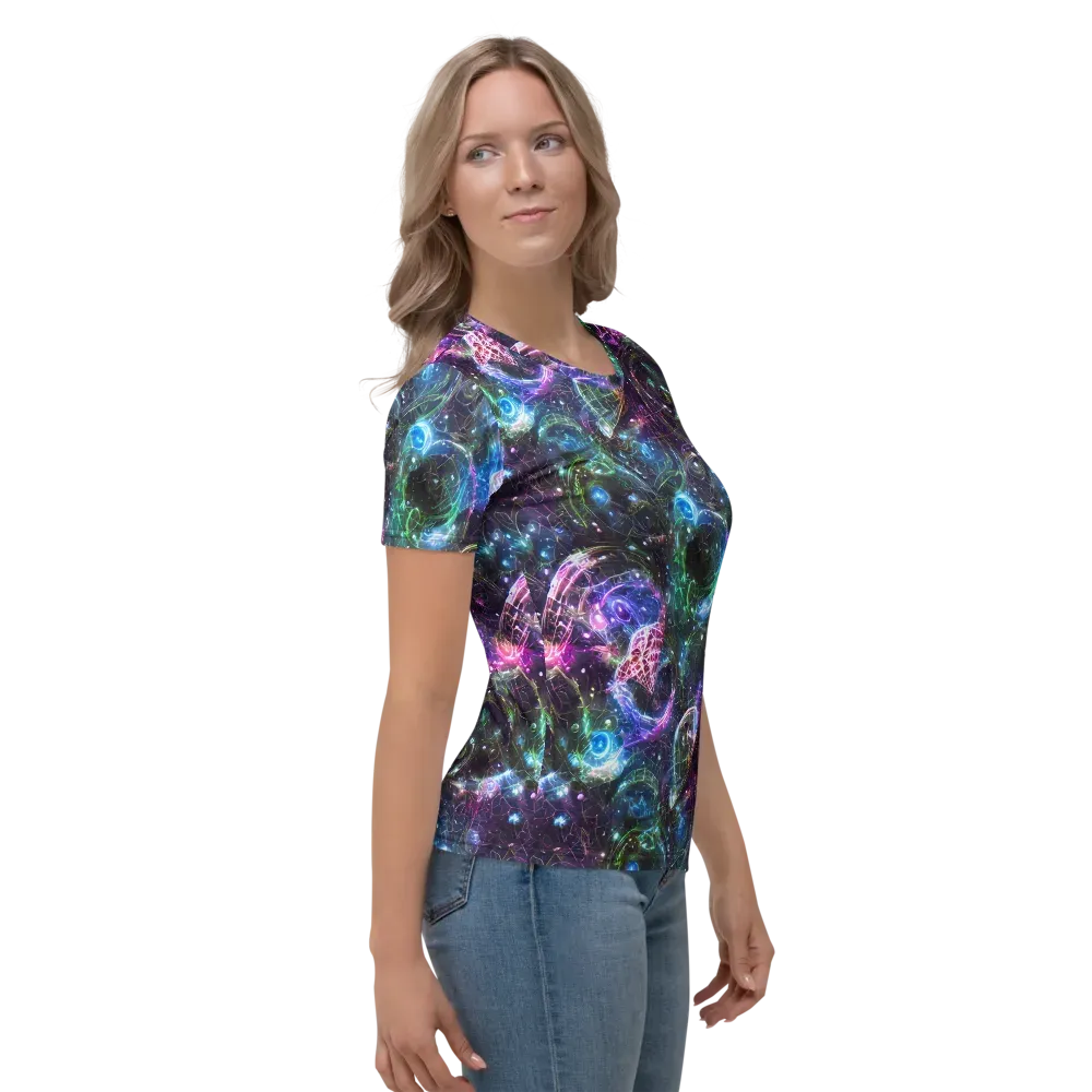Vortex Spectrum on Women's Crew Neck T-Shirt — Right