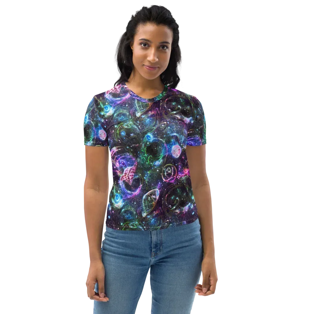 Vortex Spectrum on Women's Crew Neck T-Shirt — Front