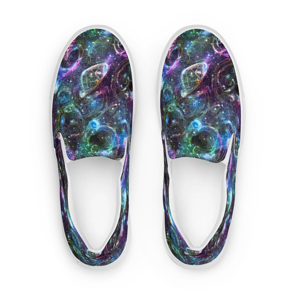 Vortex Spectrum on Men's Slip-On Canvas Shoes — Front