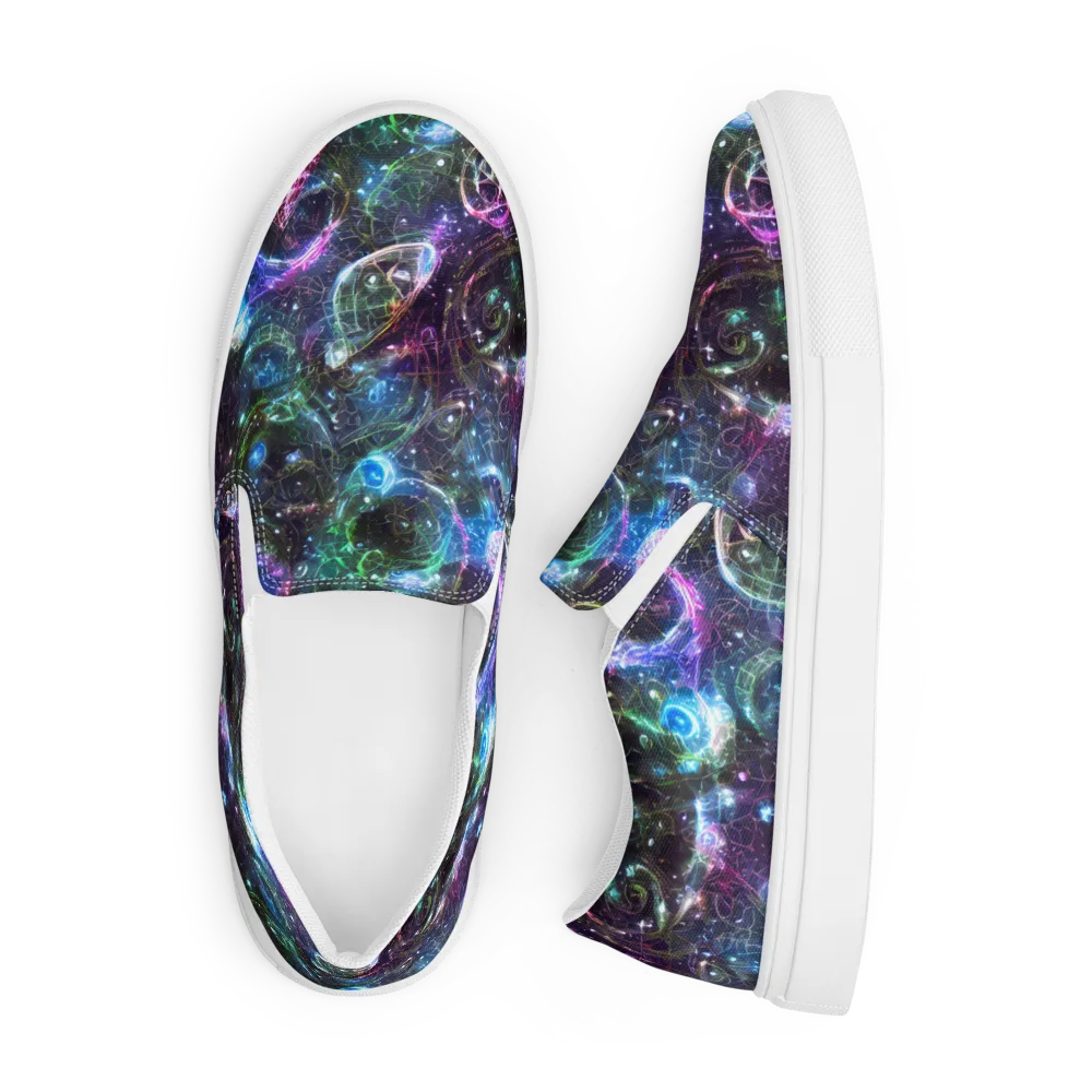 Vortex Spectrum on Men's Slip-On Canvas Shoes — Front