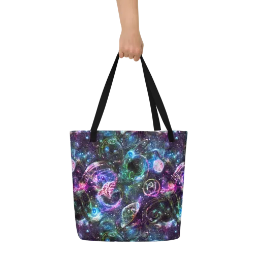 Vortex Spectrum on a Large Tote Bag W/ Pocket