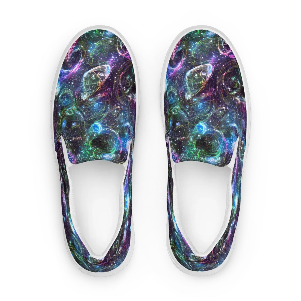 Vortex Spectrum on Women's Slip-On Canvas Shoes — Front