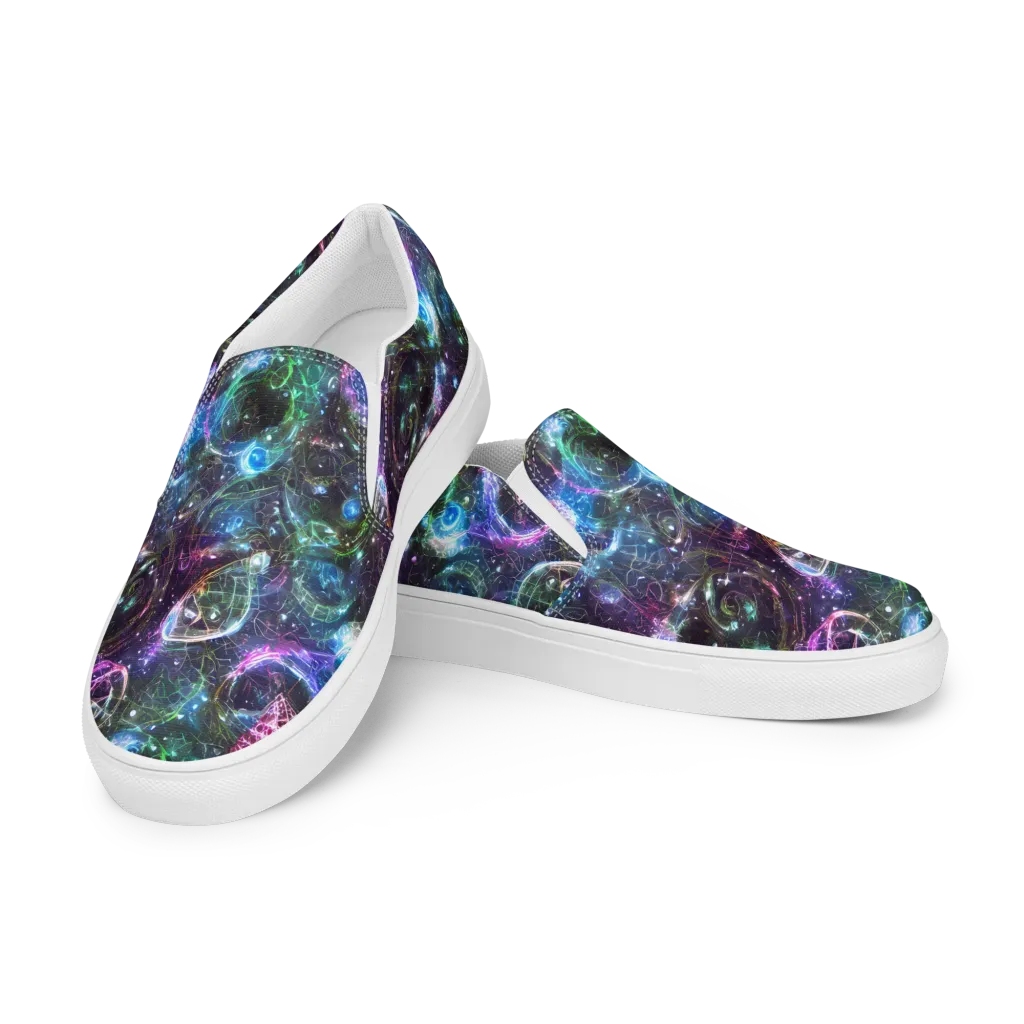 Vortex Spectrum on Women's Slip-On Canvas Shoes — Left Front