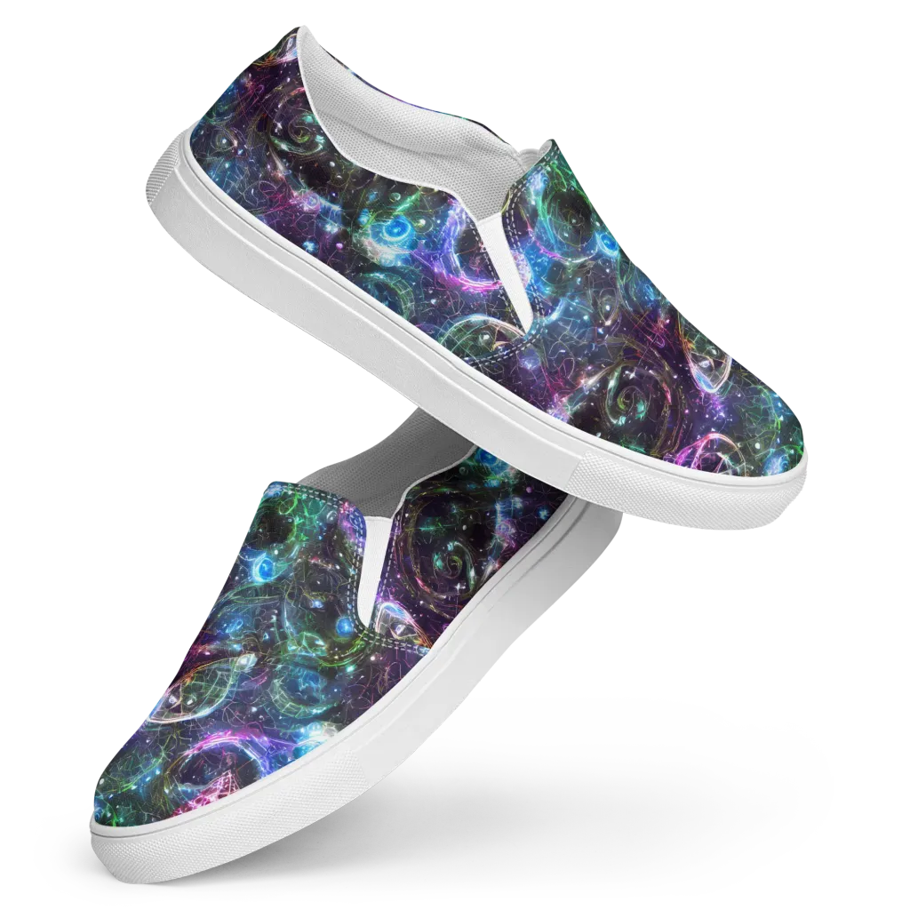 Vortex Spectrum on Women's Slip-On Canvas Shoes — Front