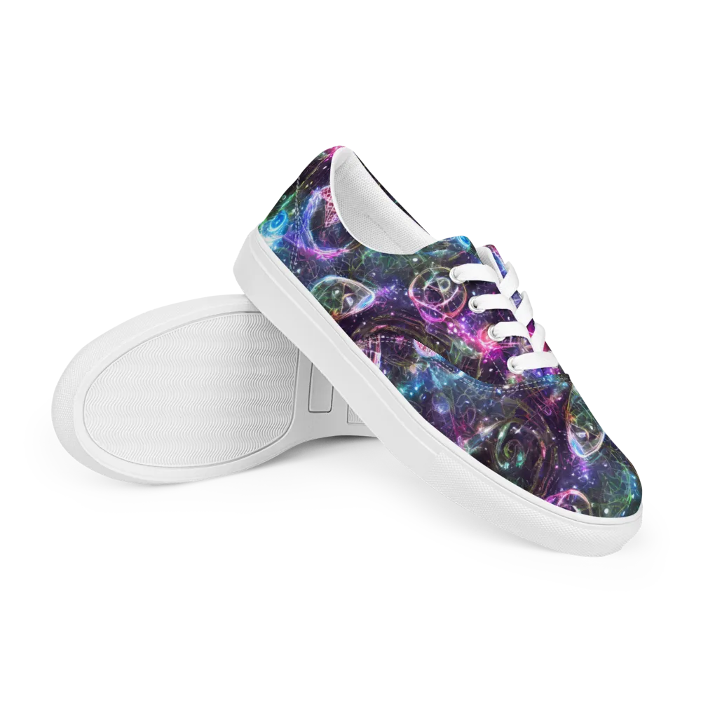Vortex Spectrum on Men's Lace-Up Canvas Shoes — Right Front
