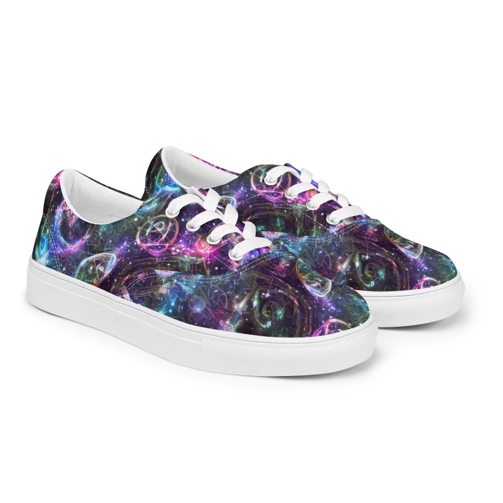 Vortex Spectrum on Men's Lace-Up Canvas Shoes — Right Front