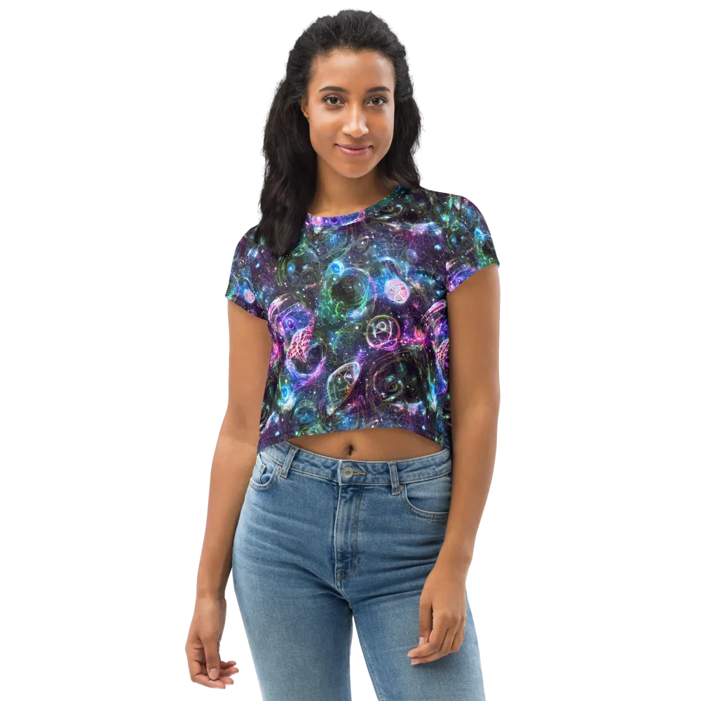 Vortex Spectrum on Crop Tee — Front