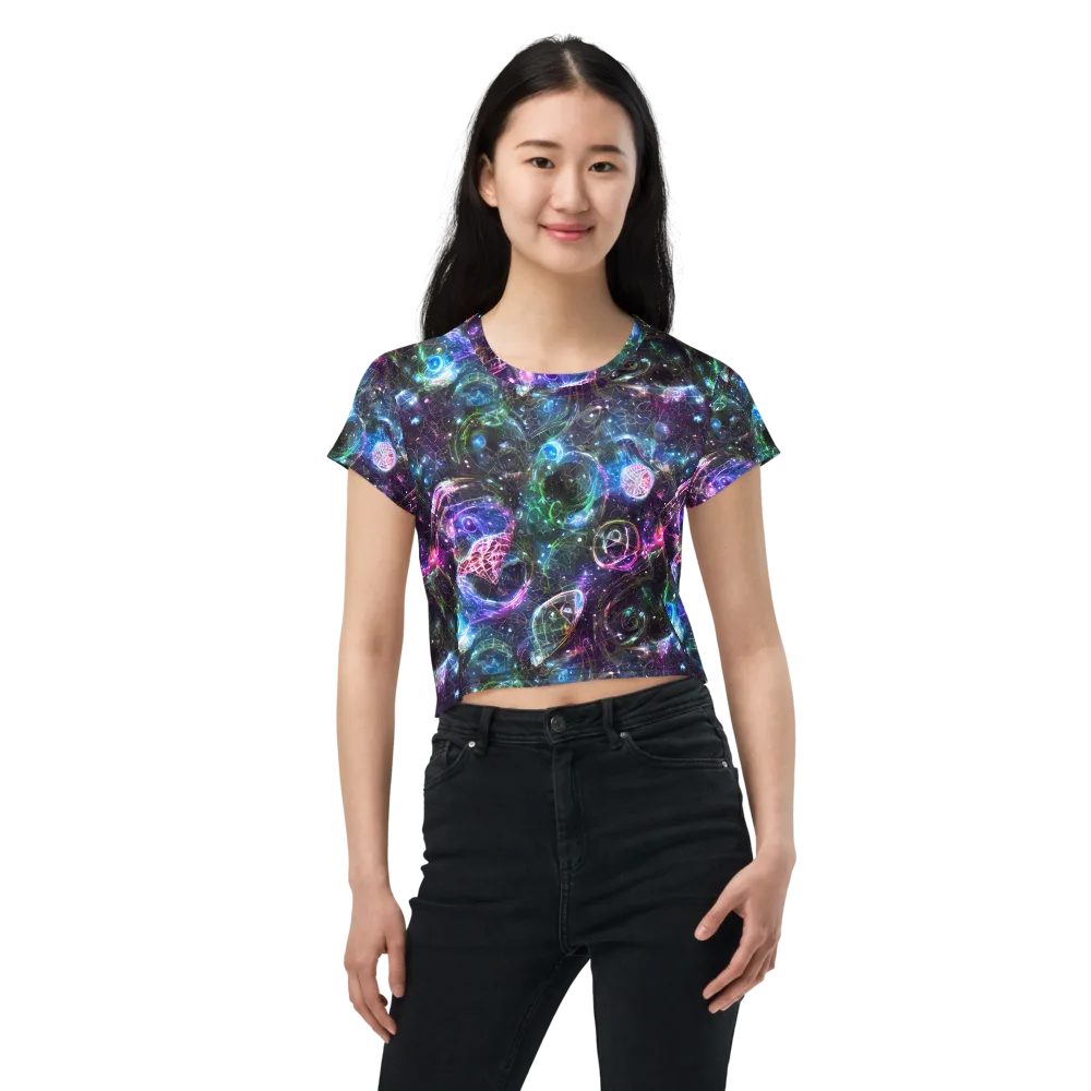 Vortex Spectrum on Crop Tee — Front