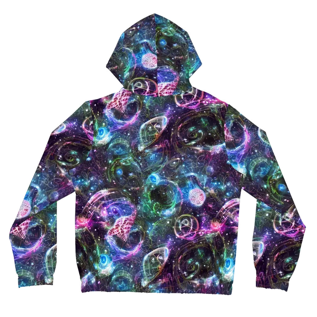 Vortex Spectrum on Women's Full-Zip Hoodie — Back