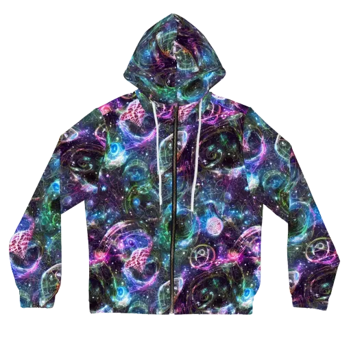 Vortex Spectrum on a Women's Full-Zip Hoodie