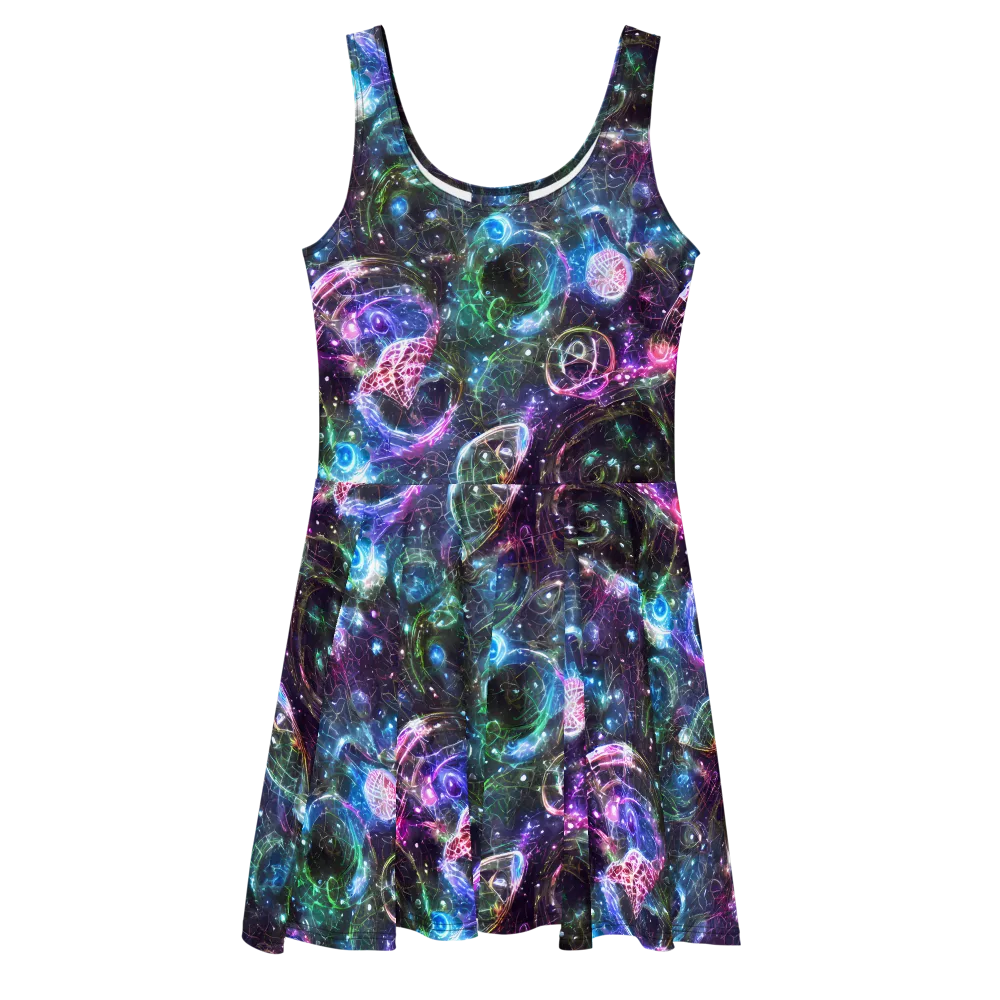 Vortex Spectrum on Skater Dress — Front