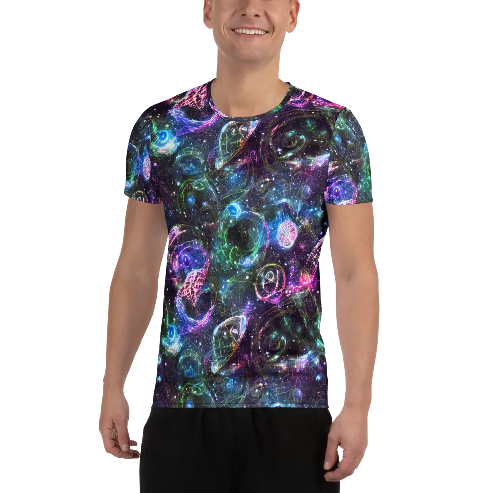 Vortex Spectrum on Men's Athletic T-Shirt — Front