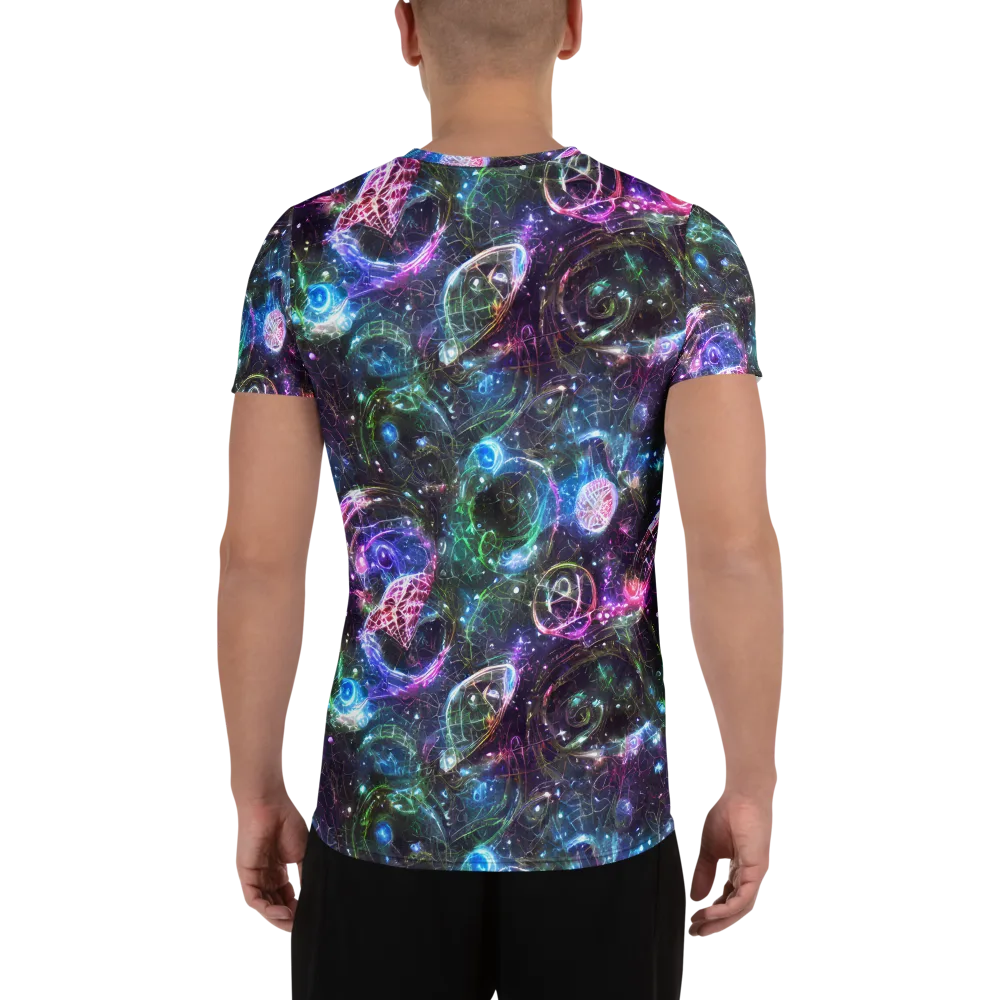 Vortex Spectrum on Men's Athletic T-Shirt — Back