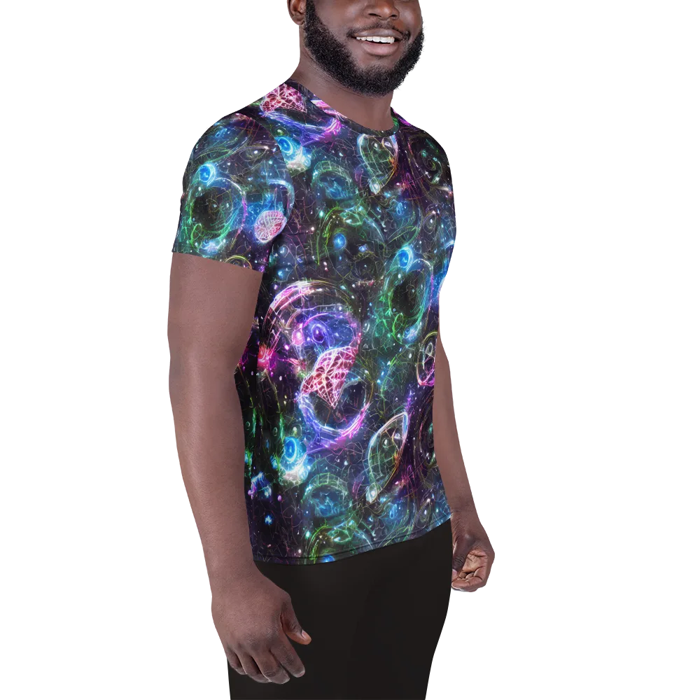 Vortex Spectrum on Men's Athletic T-Shirt — Right