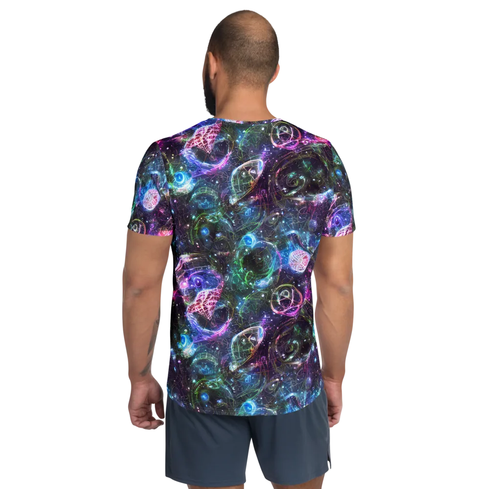 Vortex Spectrum on Men's Athletic T-Shirt — Back
