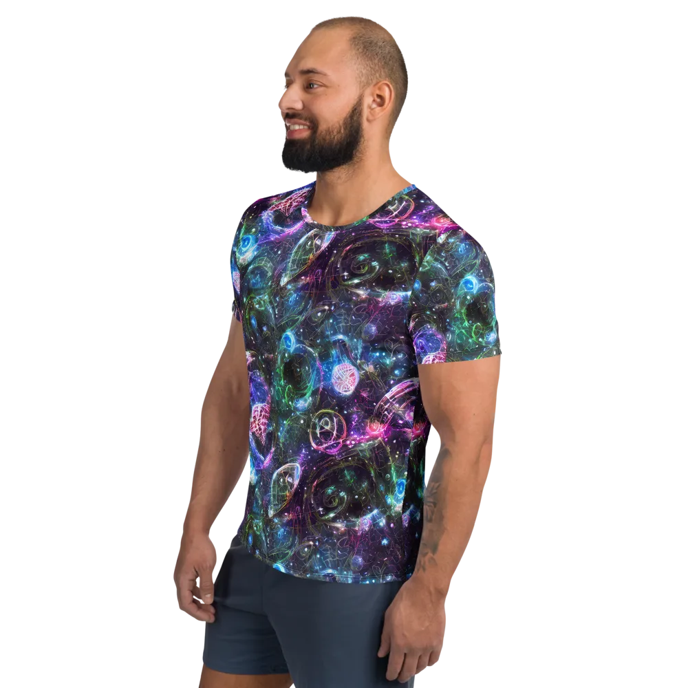 Vortex Spectrum on Men's Athletic T-Shirt — Left