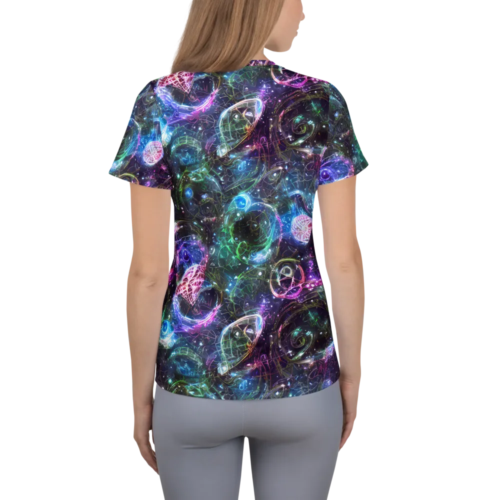 Vortex Spectrum on Women's Athletic T-Shirt — Back