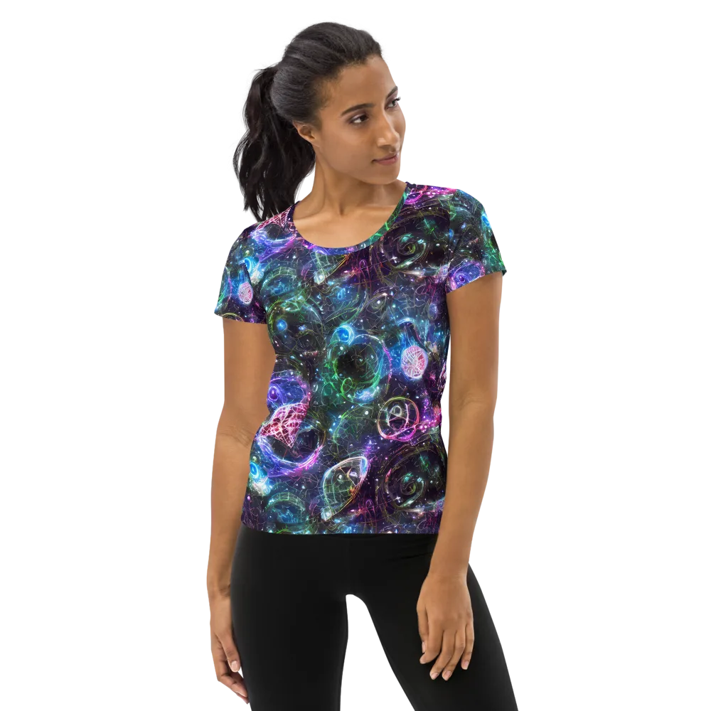 Vortex Spectrum on Women's Athletic T-Shirt — Front