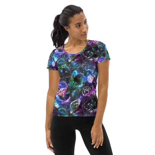 Vortex Spectrum on a Women's Athletic T-Shirt