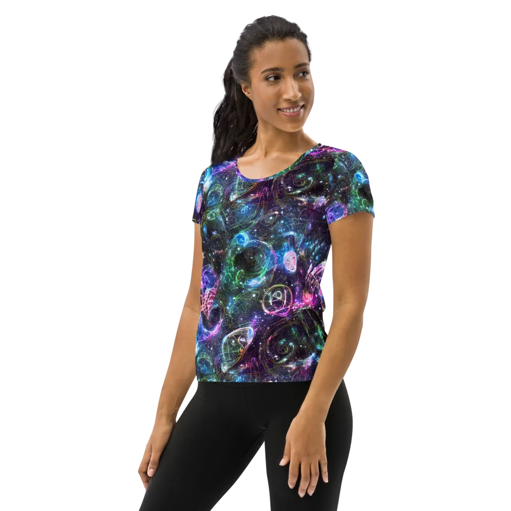 Vortex Spectrum on Women's Athletic T-Shirt — Left