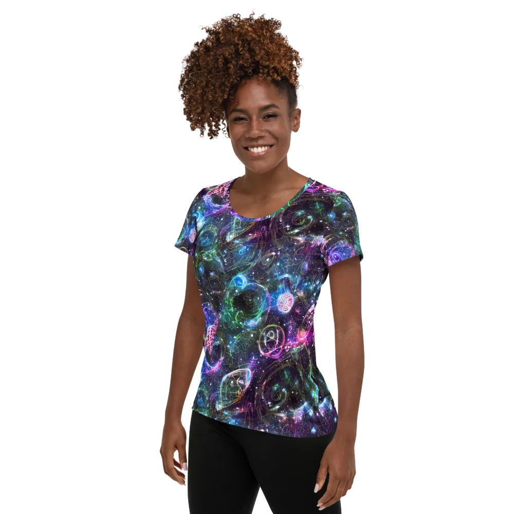 Vortex Spectrum on Women's Athletic T-Shirt — Left