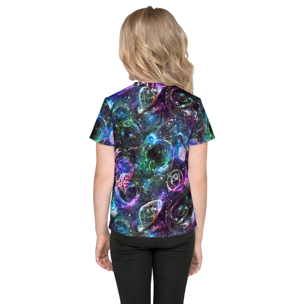 Vortex Spectrum on Kids Crew Neck T-Shirt — Back