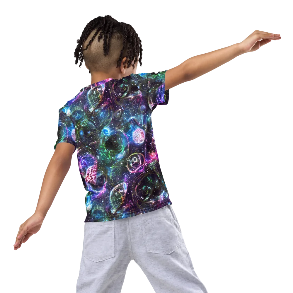 Vortex Spectrum on Kids Crew Neck T-Shirt — Back