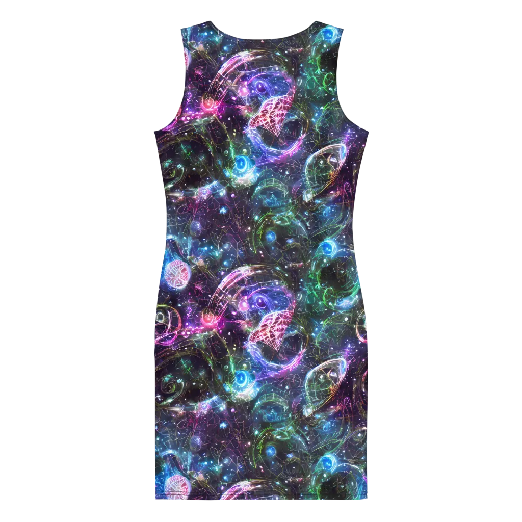 Vortex Spectrum on Bodycon Dress — Back