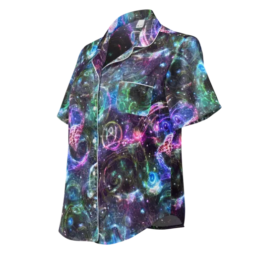 Vortex Spectrum on a Women's Short Sleeve Pajama Top