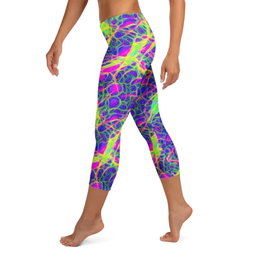 Radiant Wilds on a Capri Leggings