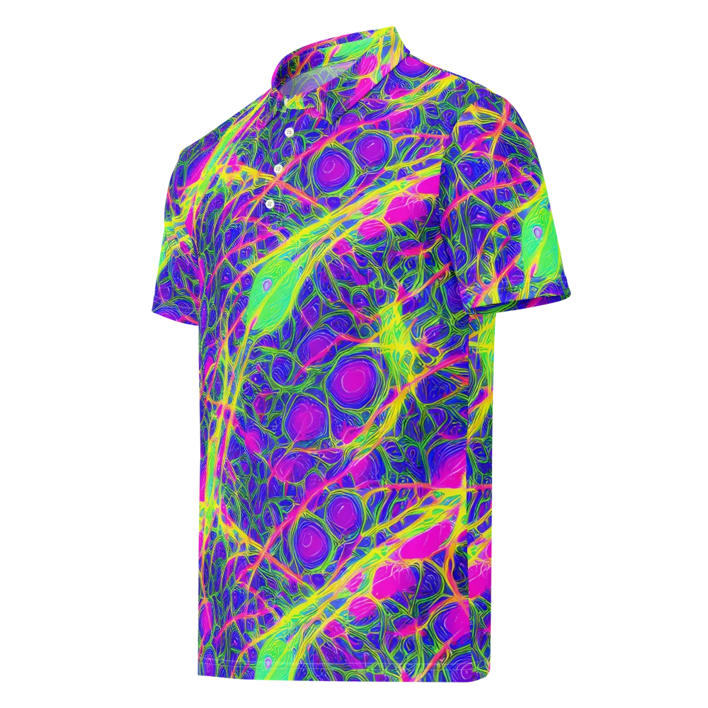 Radiant Wilds on Men's Slim Fit Polo Shirt — Left Front