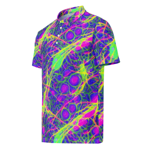 Radiant Wilds on a Men's Slim Fit Polo Shirt