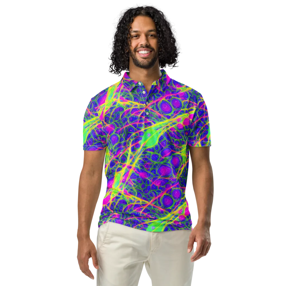 Radiant Wilds on Men's Slim Fit Polo Shirt — Front