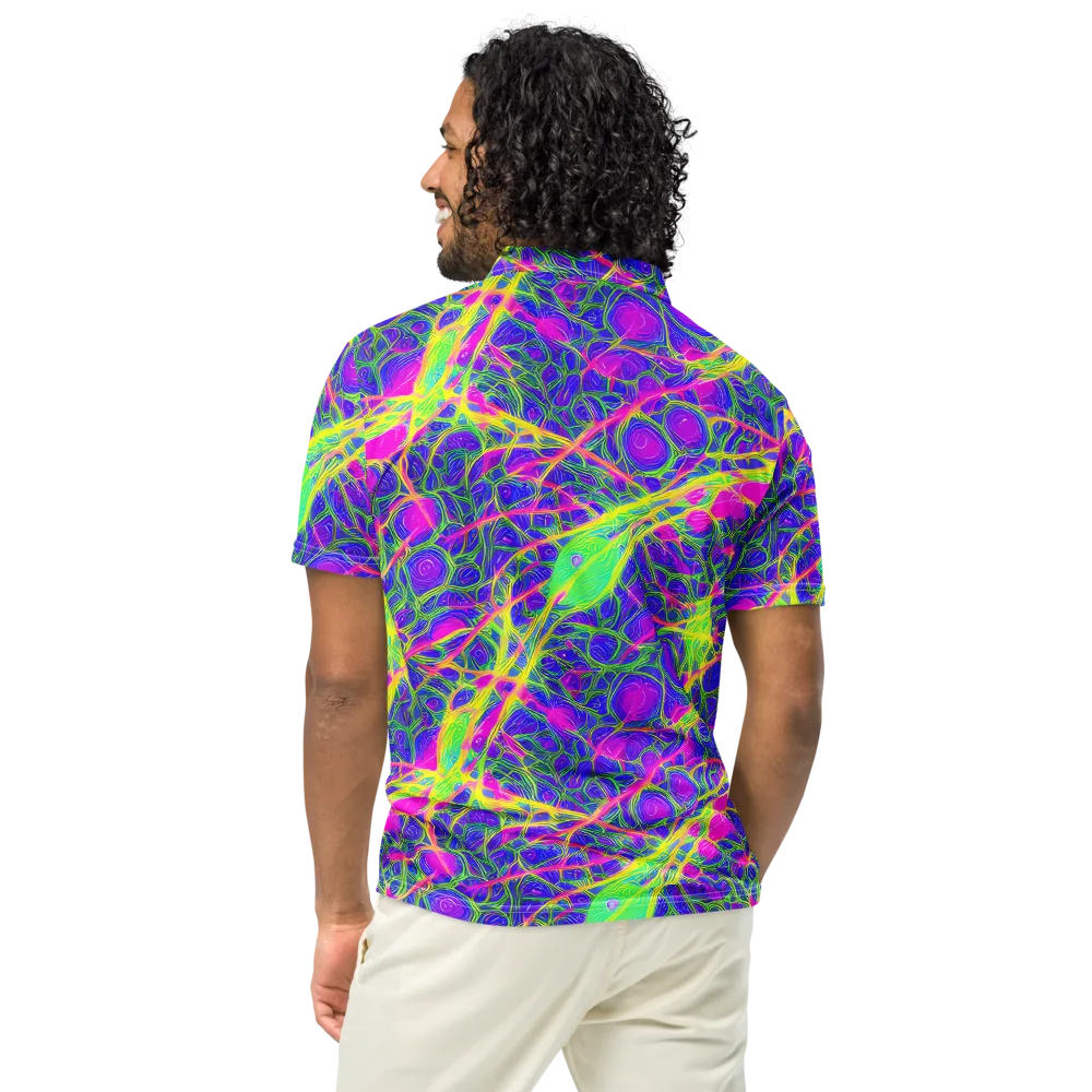 Radiant Wilds on Men's Slim Fit Polo Shirt — Back