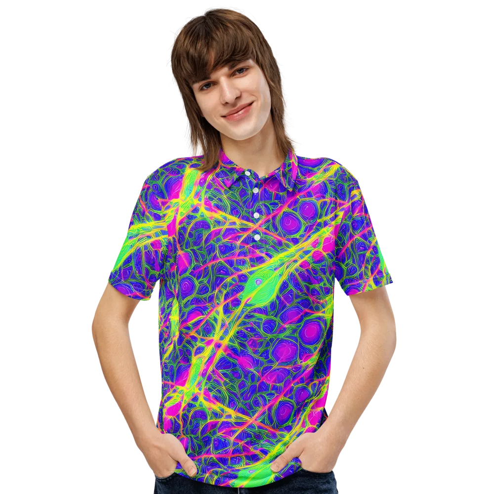 Radiant Wilds on Men's Slim Fit Polo Shirt — Front