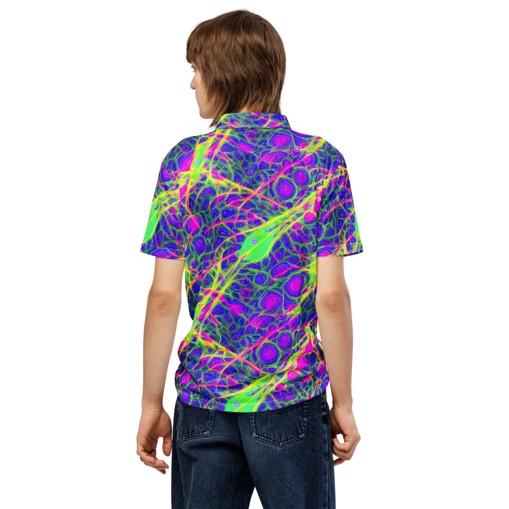 Radiant Wilds on Men's Slim Fit Polo Shirt — Back