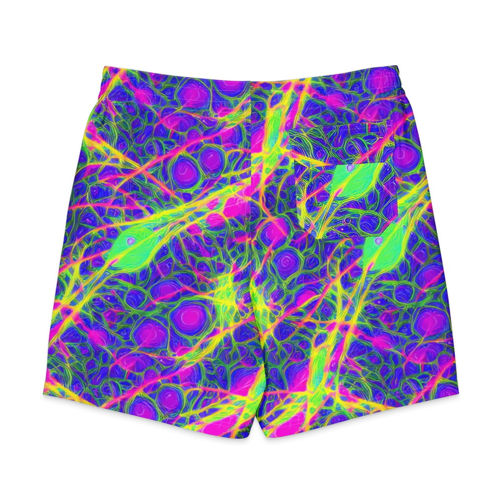 Radiant Wilds on Men's Board Shorts — Back