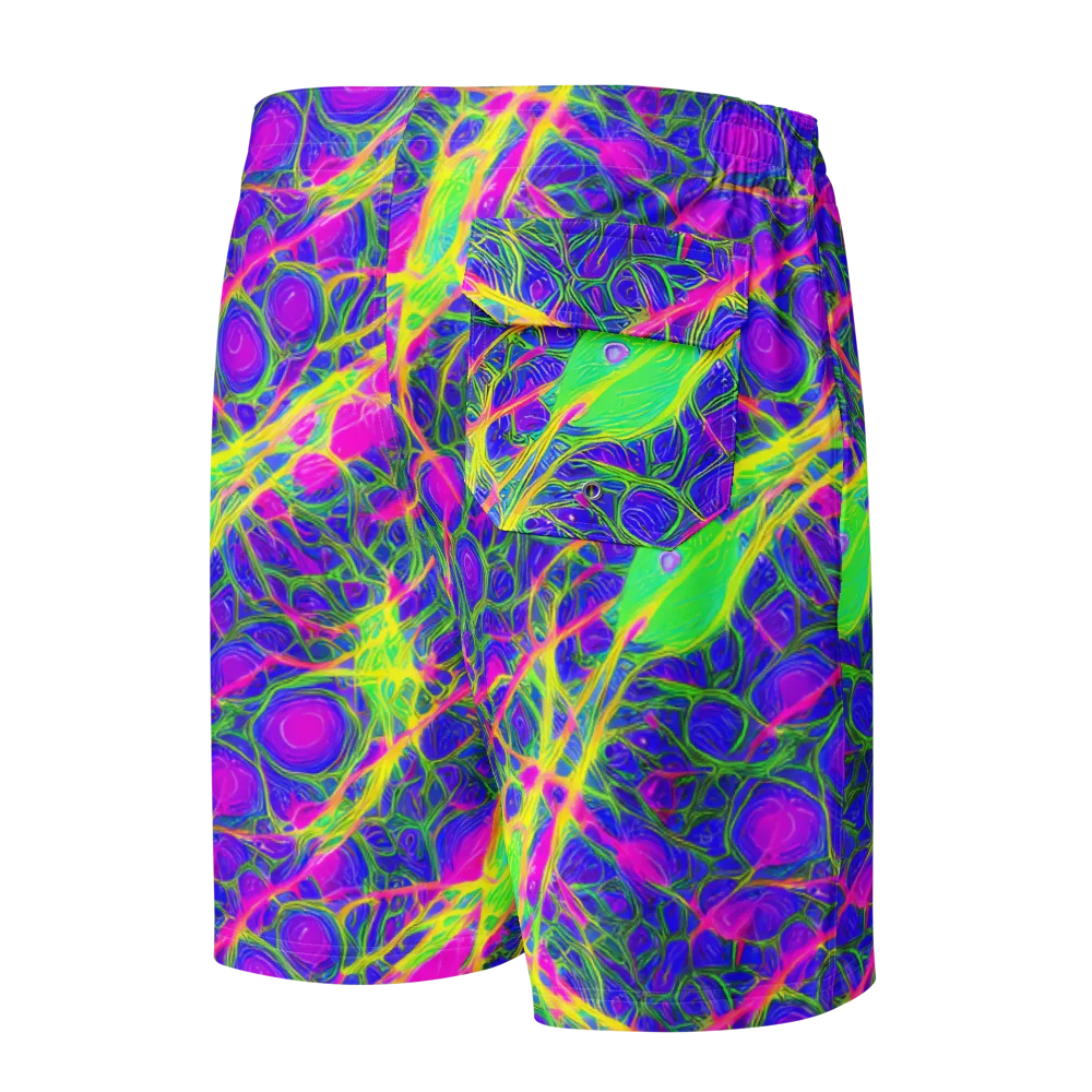 Radiant Wilds on Men's Board Shorts — Back